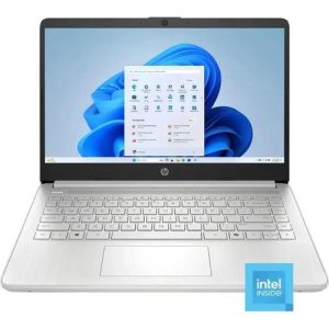 Hp Laptop 14-dq6011dx Intel Processor N150 4 Cores 4GB RAM 128GB UFS 14" Windows 11 Home Natural Silver